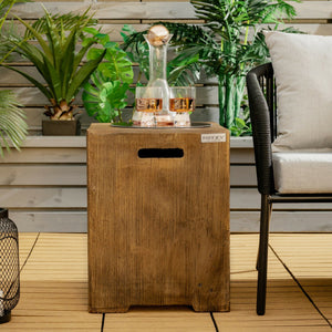 16" Outdoor Hideaway Table Cover for Standard 20 LBS Propane Tank-B