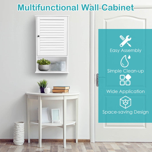 27.5" H Wall Hanging Bathroom Storage Cabinet