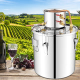 5 Gal 40 L Water Juicer Maker with 2 Stainless Steel Pots-5 Gal