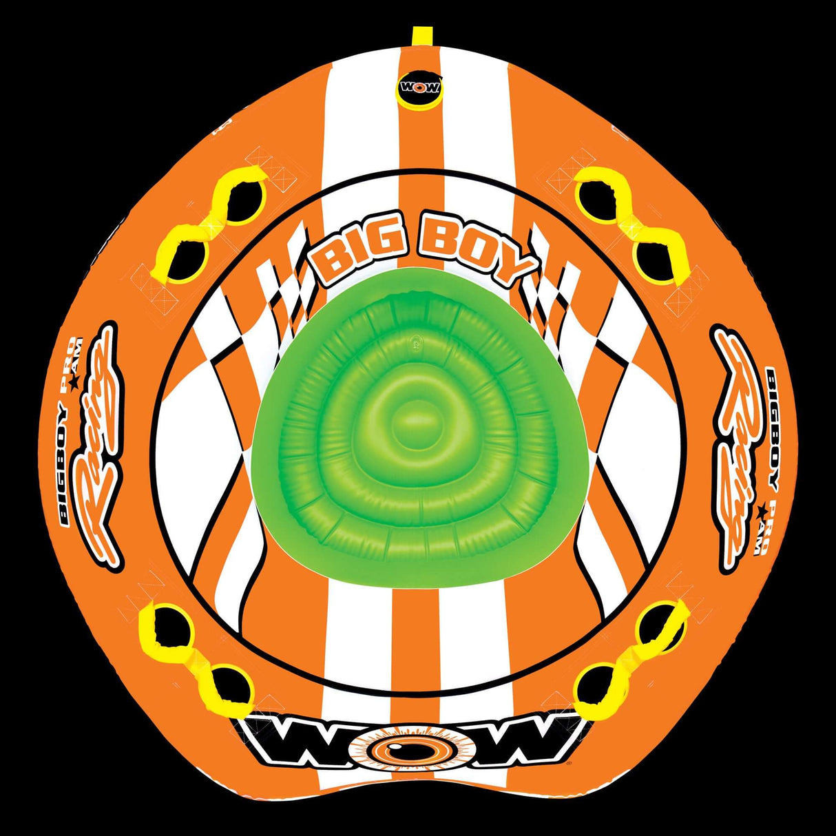 WOW Sports Big Boy Racing 1-4 Person Towable Water Tube For Pool and Lake by Jupiter Gear