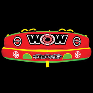 WOW Sports Bingo 1-3 Person Towable Water Tube For Pool and Lake (14-1070) by Jupiter Gear