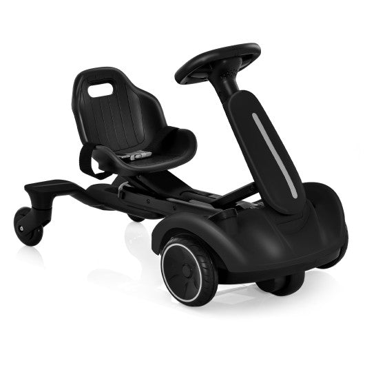 6V Kids Ride on Drift Car with 360 ° Spin and 2 Adjustable Heights-Black