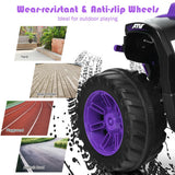 12V Kids Electric 4-Wheeler ATV Quad Ride On Car with LED Light-Purple