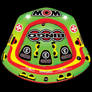 WOW Sports Bingo 1-3 Person Towable Water Tube For Pool and Lake (14-1070) by Jupiter Gear