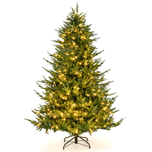 Pre-lit Christmas Tree with 280 Warm White LED Lights and 8 Lighting Modes-6ft