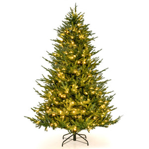 Pre-lit Christmas Tree with 280 Warm White LED Lights and 8 Lighting Modes-6ft