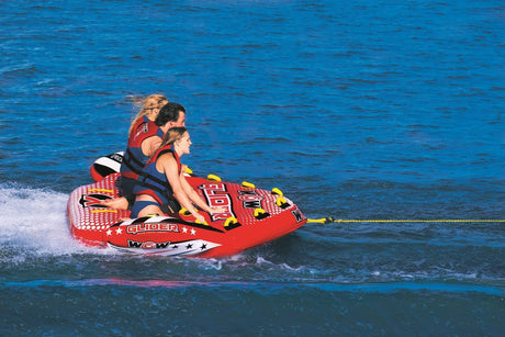 WOW Sports Glider 3 Person 3P Towable with Flex Seating (22-WTO-3967) by Jupiter Gear