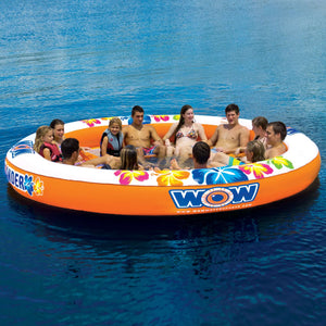 WOW Sports Floating 12 Person Water Lounge & Island - Stadium Islander (14-2090) by Jupiter Gear