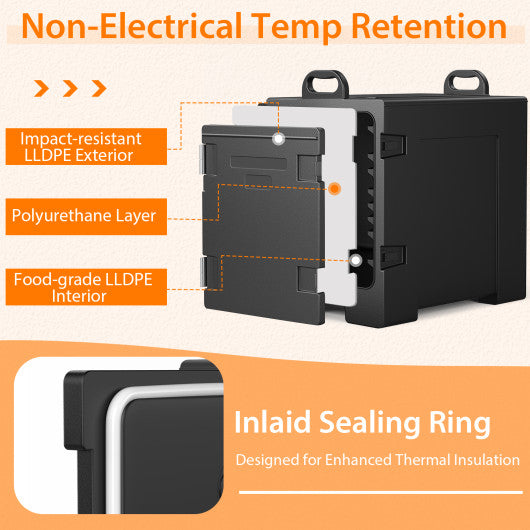 81 Quart Capacity End-loading Insulated Food Pan Carrier