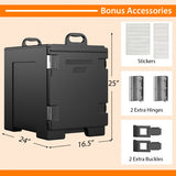 81 Quart Capacity End-loading Insulated Food Pan Carrier