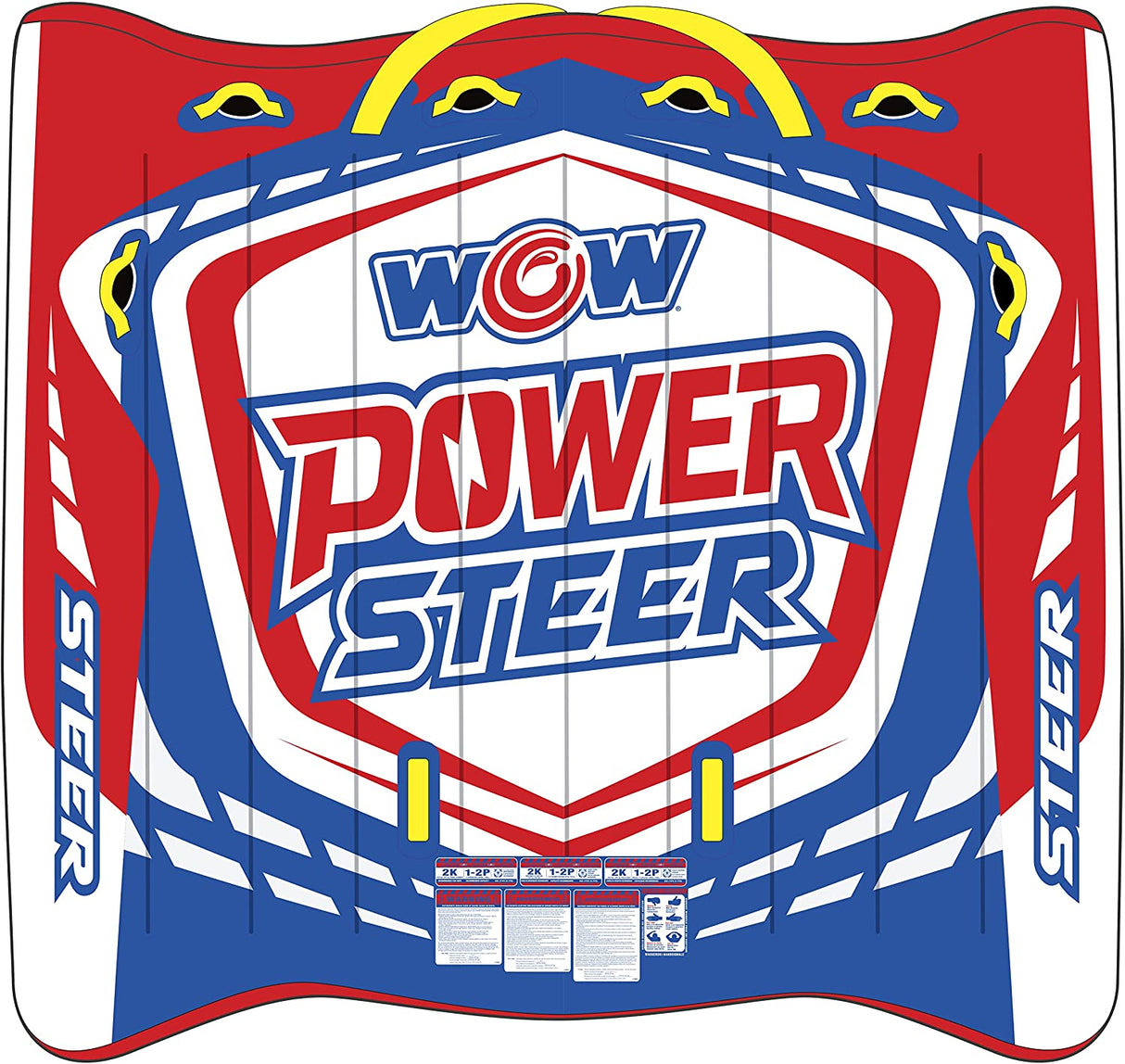 WOW Sports Power Steer 3 Person 3P Steerable Deck Tube (22-WTO-3975) by Jupiter Gear