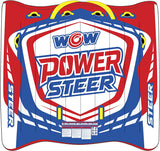 WOW Sports Power Steer 3 Person 3P Steerable Deck Tube (22-WTO-3975) by Jupiter Gear
