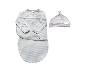 Hat + Long Sleeve Swaddle Sack Bundle by embé®