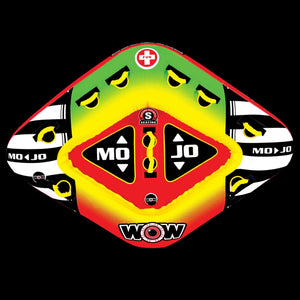 WOW Sports Mojo 1- 3 Person Towable Water Tube For Pool and Lake (16-1070) by Jupiter Gear
