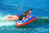 WOW Sports Nova 2 Person 2P Towable Deck Tube (22-WTO-3984) by Jupiter Gear