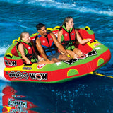 WOW Sports Bingo 1-3 Person Towable Water Tube For Pool and Lake (14-1070) by Jupiter Gear