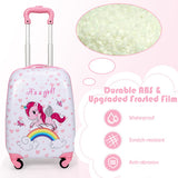2 Pieces Kids Luggage Set 12 Inch Backpack and 16 Inch Kid Carry on Suitcase with Wheels