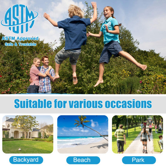 8/10/12/14/15/16Feet Outdoor Trampoline Bounce Combo with Safety Closure Net Ladder-15 ft