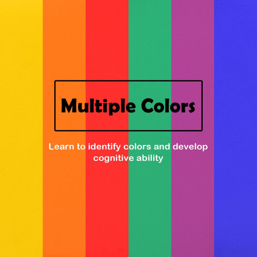 6 Pieces Multifunctional Hexagon Toddler Floor Cushions Classroom Seating with Handles-Multicolor