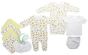 Unisex Newborn Baby 11 Pc Layette Baby Shower Gift Set