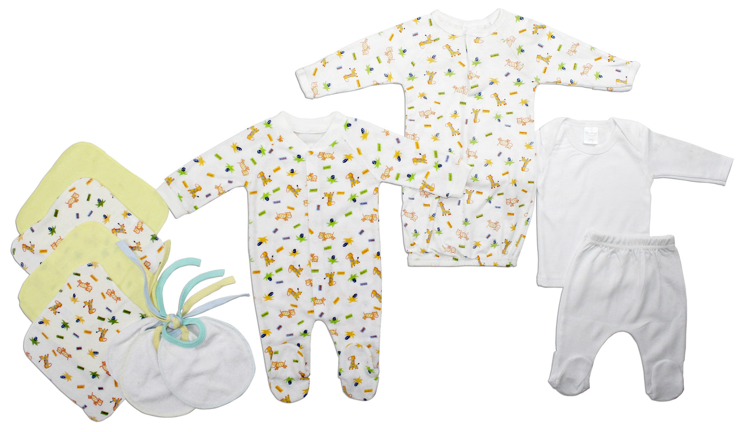 Unisex Newborn Baby 10 Pc Layette Baby Shower Gift Set