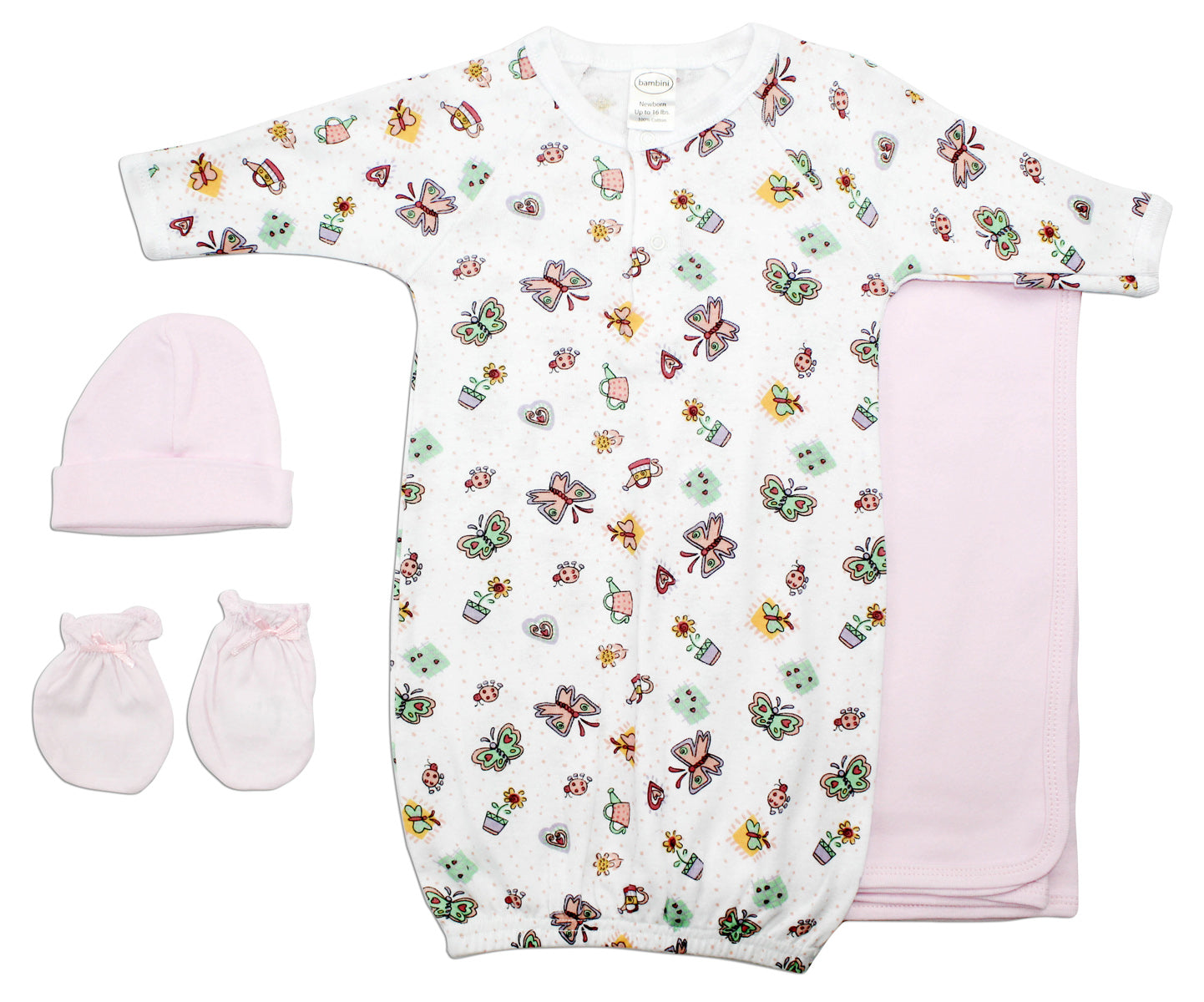 Girls 4 Piece Layette Set