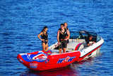 WOW Sports Power Steer 3 Person 3P Steerable Deck Tube (22-WTO-3975) by Jupiter Gear