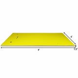 9' x 6' 3 Layer Floating Water Pad Foam Mat -Yellow