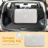Travel Portable Baby Bed Side Sleeper  Bassinet Crib with Carrying Bag-Beige