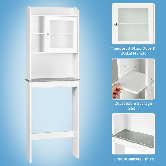 Bathroom Space Saver White Over-the-Toilet Cabinet