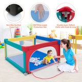 Large Safety Play Center Yard with 50 Balls for Baby Infant-Multicolor