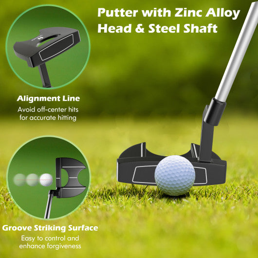 Men's 9 Pieces Complete Golf Club Set-Gray