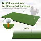 5 x 3 ft Artificial Turf Grass Practice Mat for Indoors and Outdoors-25mm