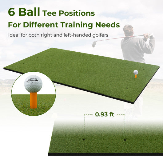 5 x 3 ft Artificial Turf Grass Practice Mat for Indoors and Outdoors-20mm