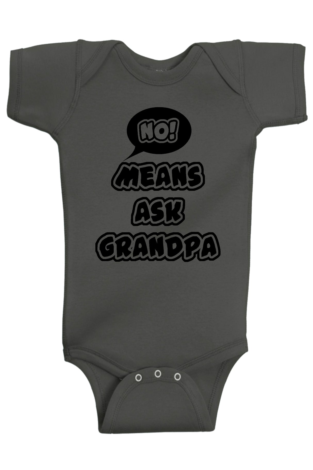 No Means Ask Grandpa Bodysuit - Aiden's Corner