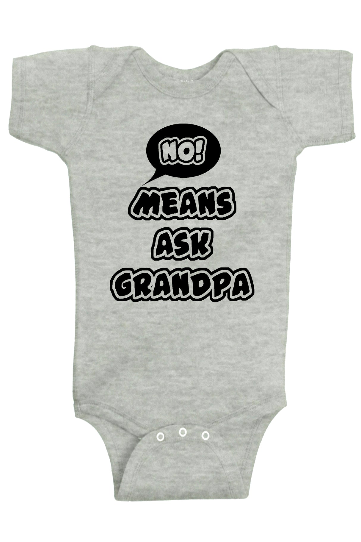 No Means Ask Grandpa Bodysuit - Aiden's Corner