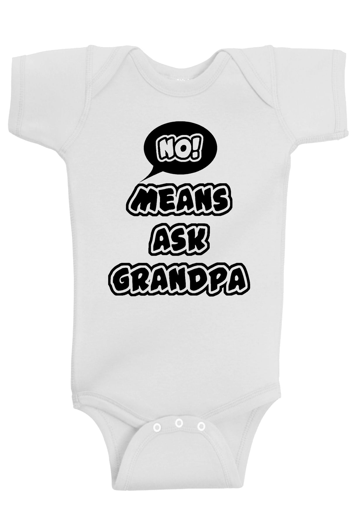No Means Ask Grandpa Bodysuit - Aiden's Corner