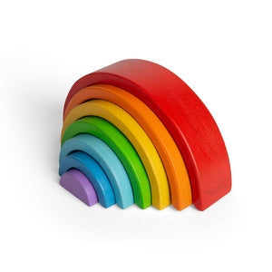 Wooden Stacking Rainbow - Small by Bigjigs Toys US