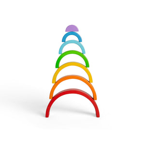 Wooden Stacking Rainbow - Small by Bigjigs Toys US