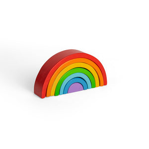 Wooden Stacking Rainbow - Small by Bigjigs Toys US