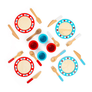 Dinner Service (20 Pieces) by Bigjigs Toys US