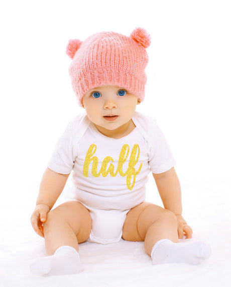 Half Gold Birthday Bodysuit - Aiden's Corner