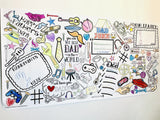 Father's Day Coloring Tablecloth by Creative Crayons Workshop