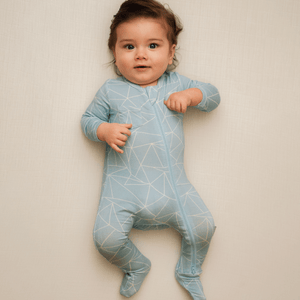 Footed Jammies COASTAL by Milk Snob