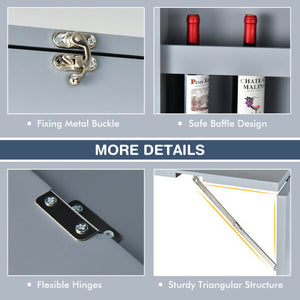 Convertible Wall Mounted Table with A Chalkboard-Gray