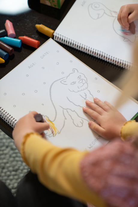 Toddlers First Colouring Book - An Endangered Animals Adventure by Honeysticks USA