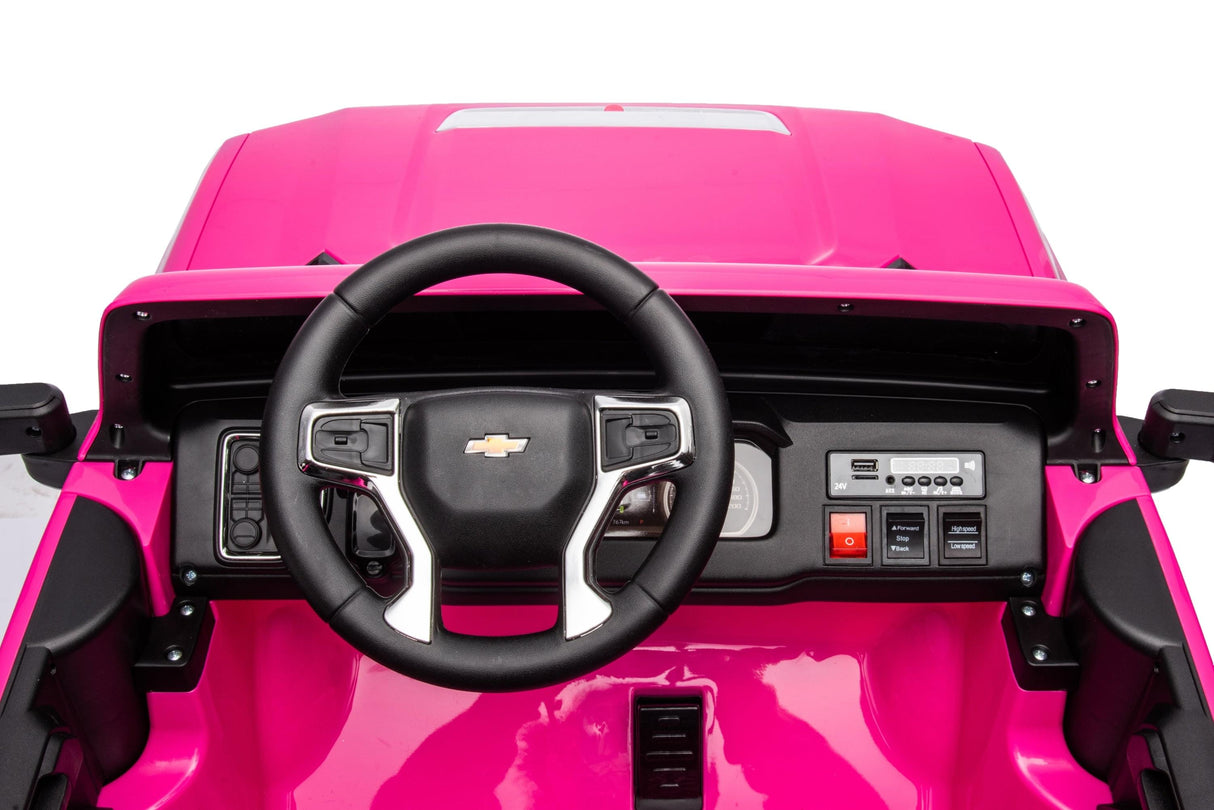 24V 4x4 Chevrolet Silverado 2 Seater Ride on Truck - DTI Direct USA