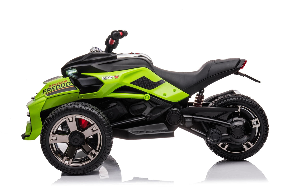 12V Freddo Spider 3 Wheel Motorcycle Trike 2 Seater - DTI Direct USA