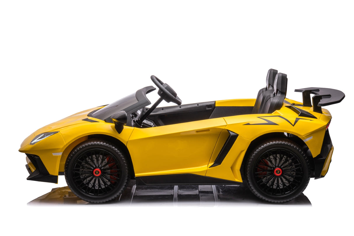 24V Lamborghini Aventador 2 Seater Ride on Car for Kids with Brushless Motor - DTI Direct USA