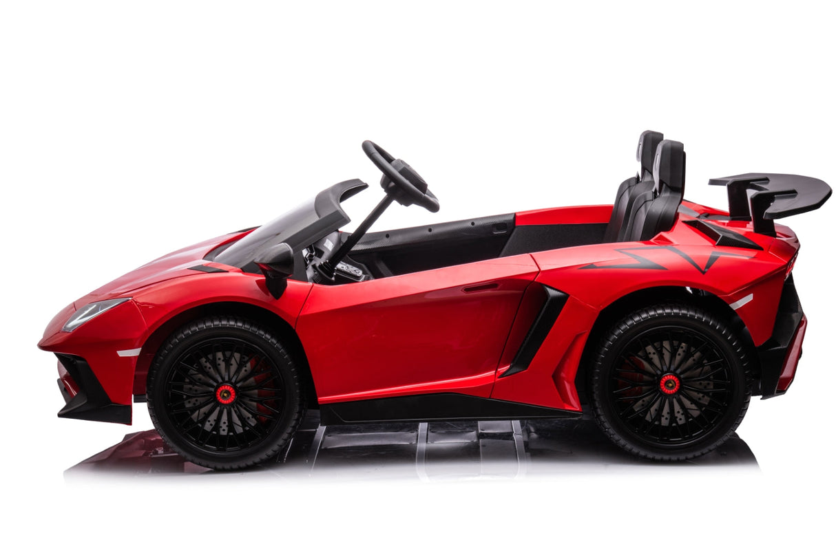 24V Lamborghini Aventador 2 Seater Ride on Car for Kids with Brushless Motor - DTI Direct USA